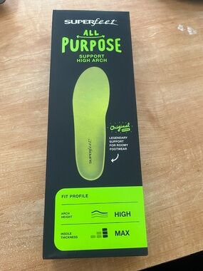 Superfeet All Purpose High Arch Insoles - Green